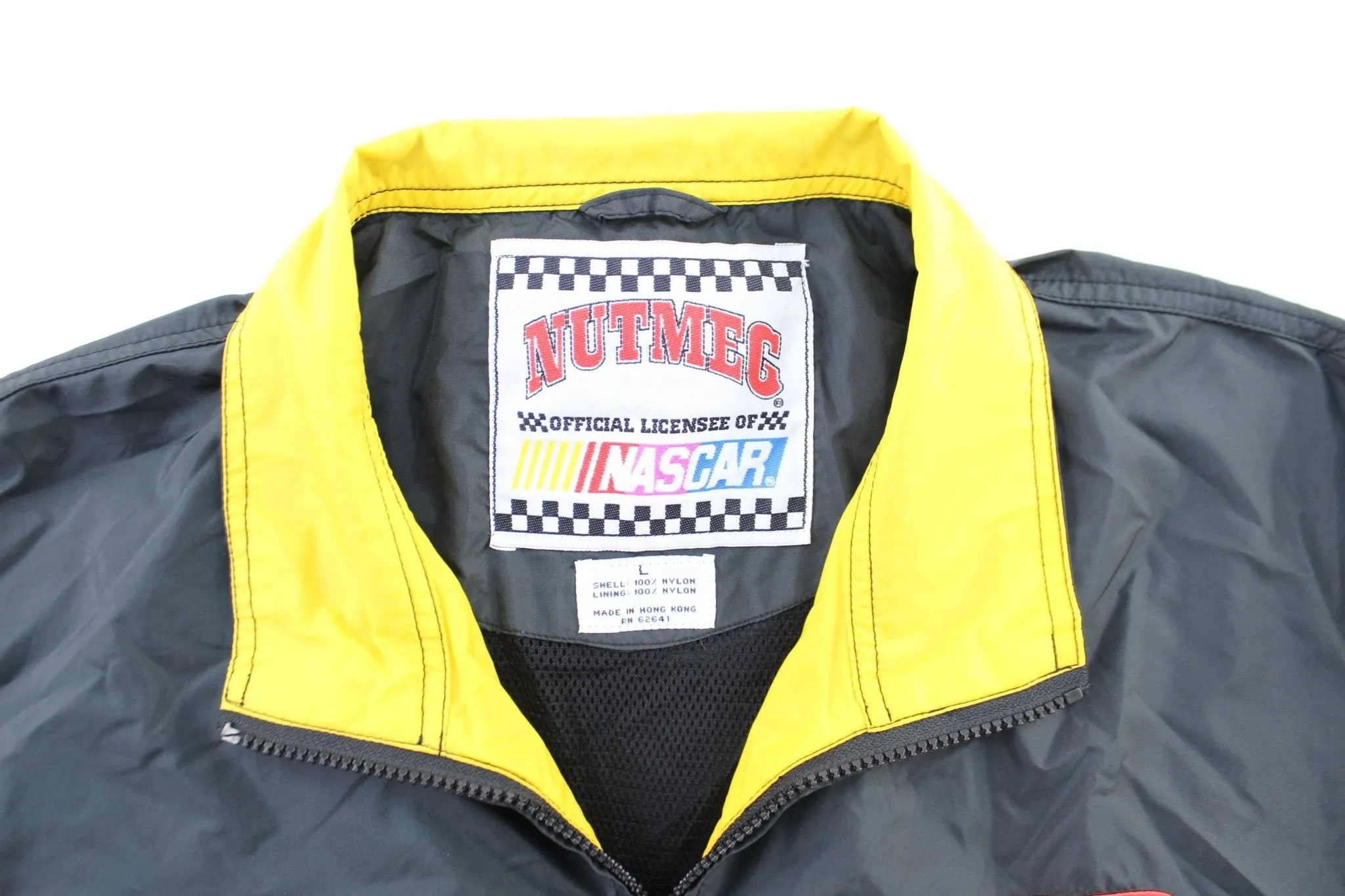 90's Nascar Embroidered Rusty Wallace Nutmeg Windbreaker Jacket