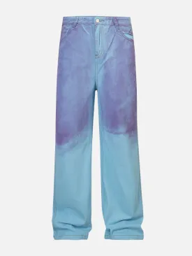 Aelfric Eden Blue Purple Loose Jeans