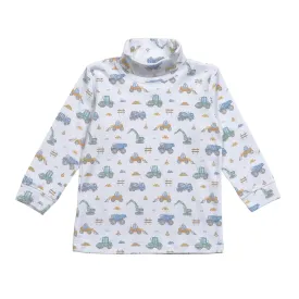 Baby Loren Construction Site Pima Turtleneck Top CST-210 5107