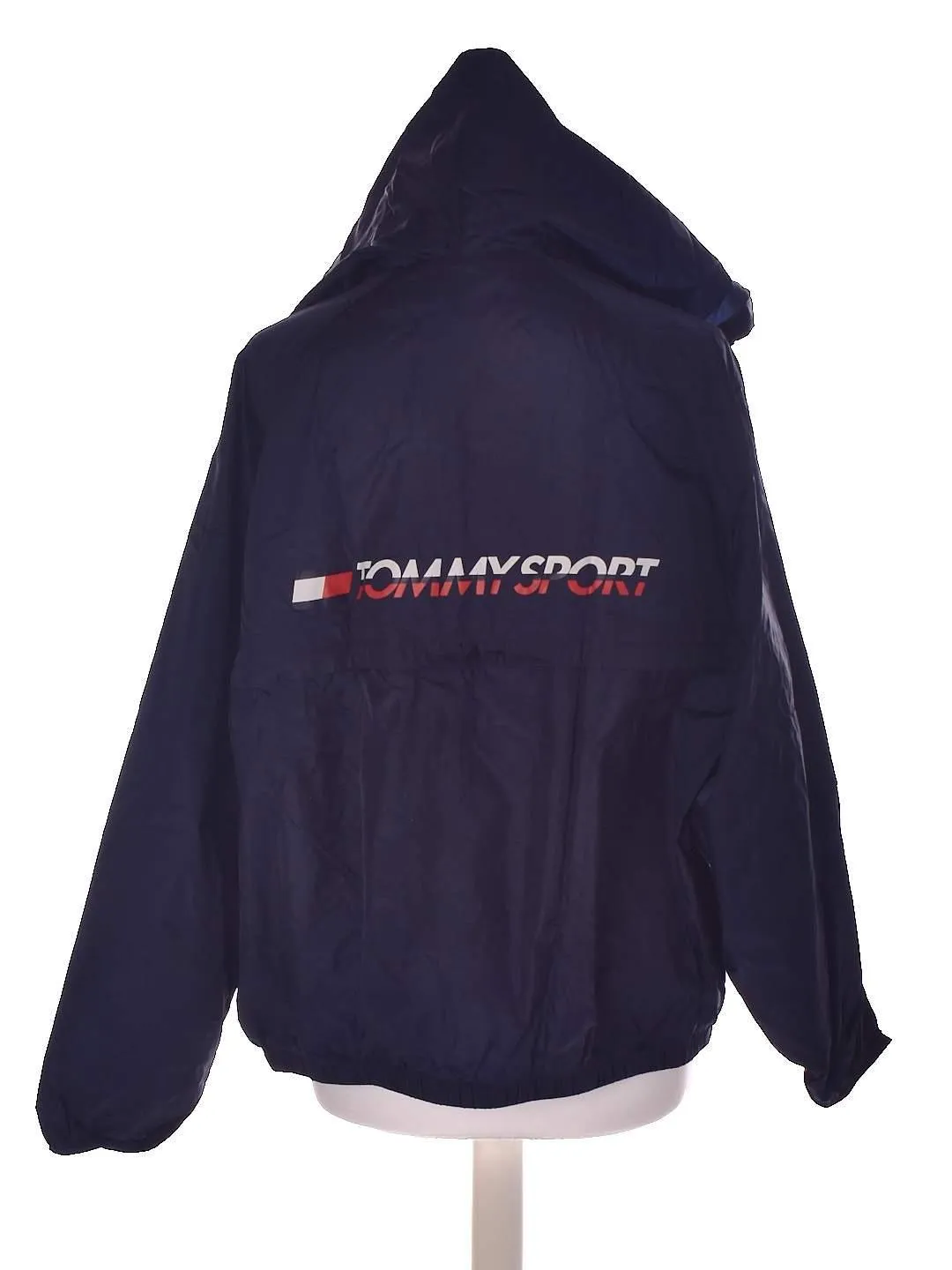 Blå tynd windbreaker