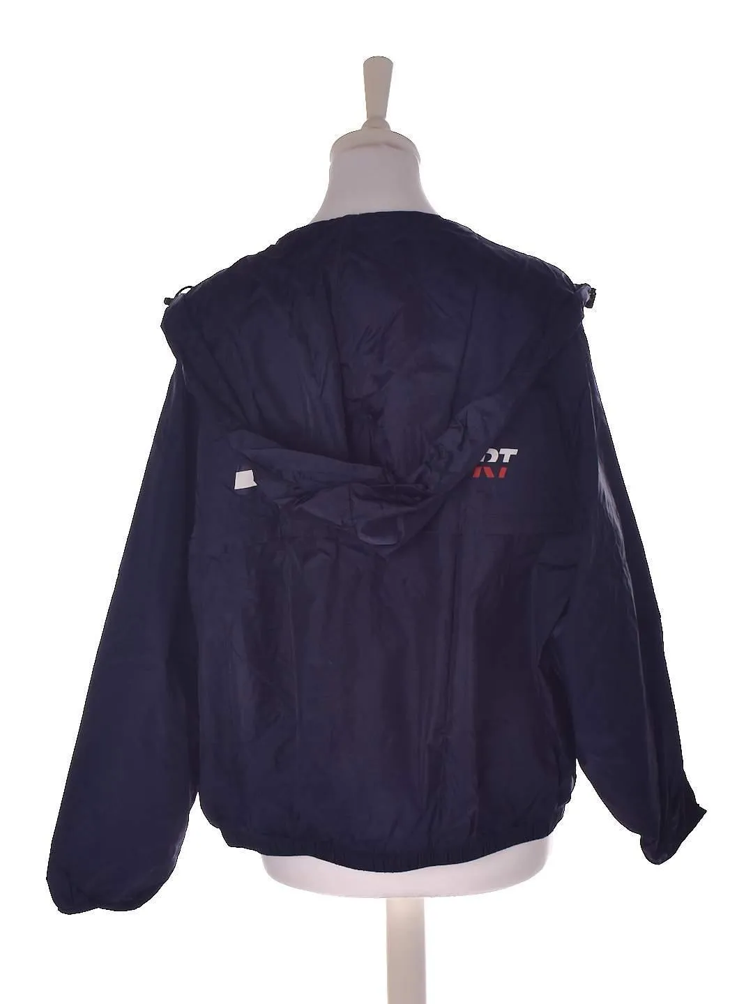 Blå tynd windbreaker