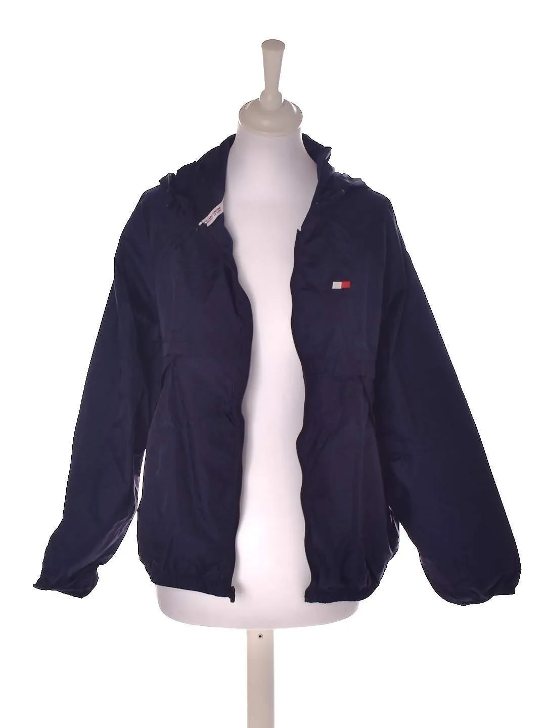 Blå tynd windbreaker