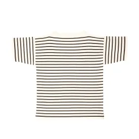 Boatsman Short Raw Cotton/Hunting Green Stripe