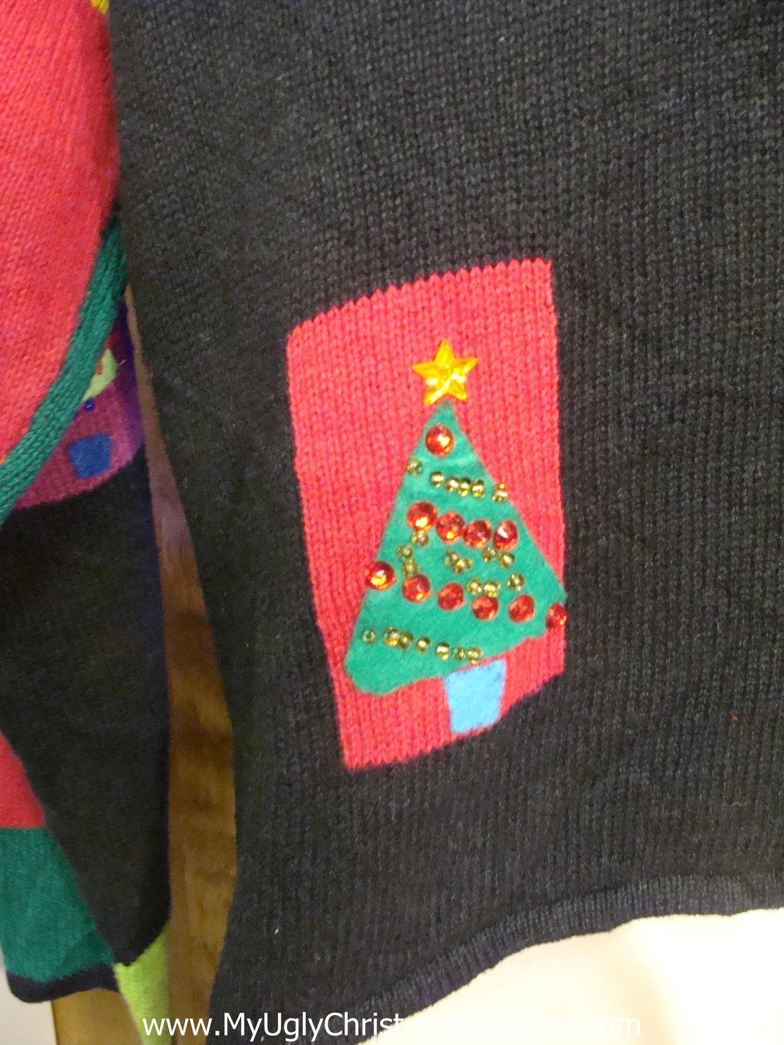Bright and Beautiful Trees Light Up Ugly Christmas Jumper