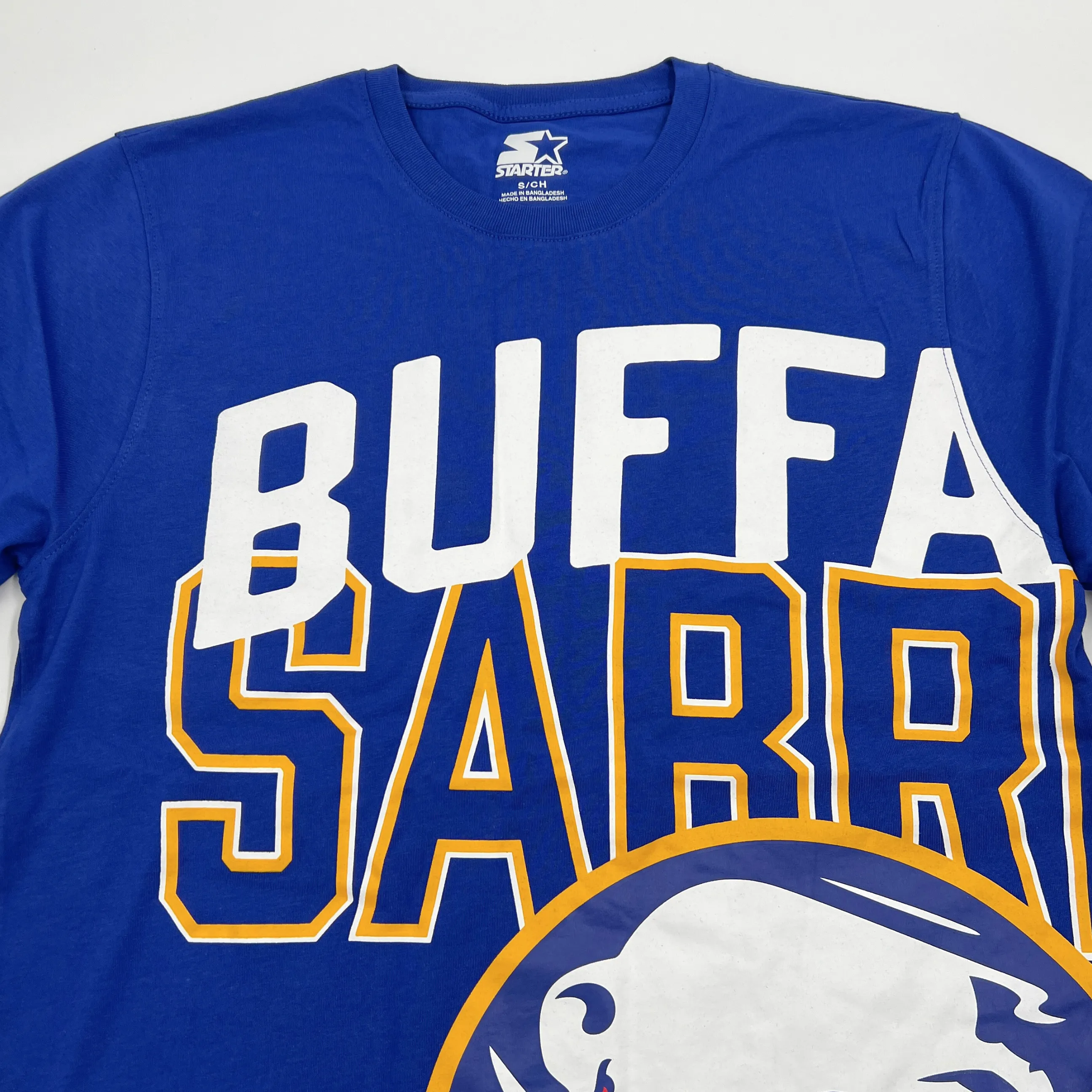 Buffalo Sabres Royal Blue Starter Graphic Long Sleeve Shirt