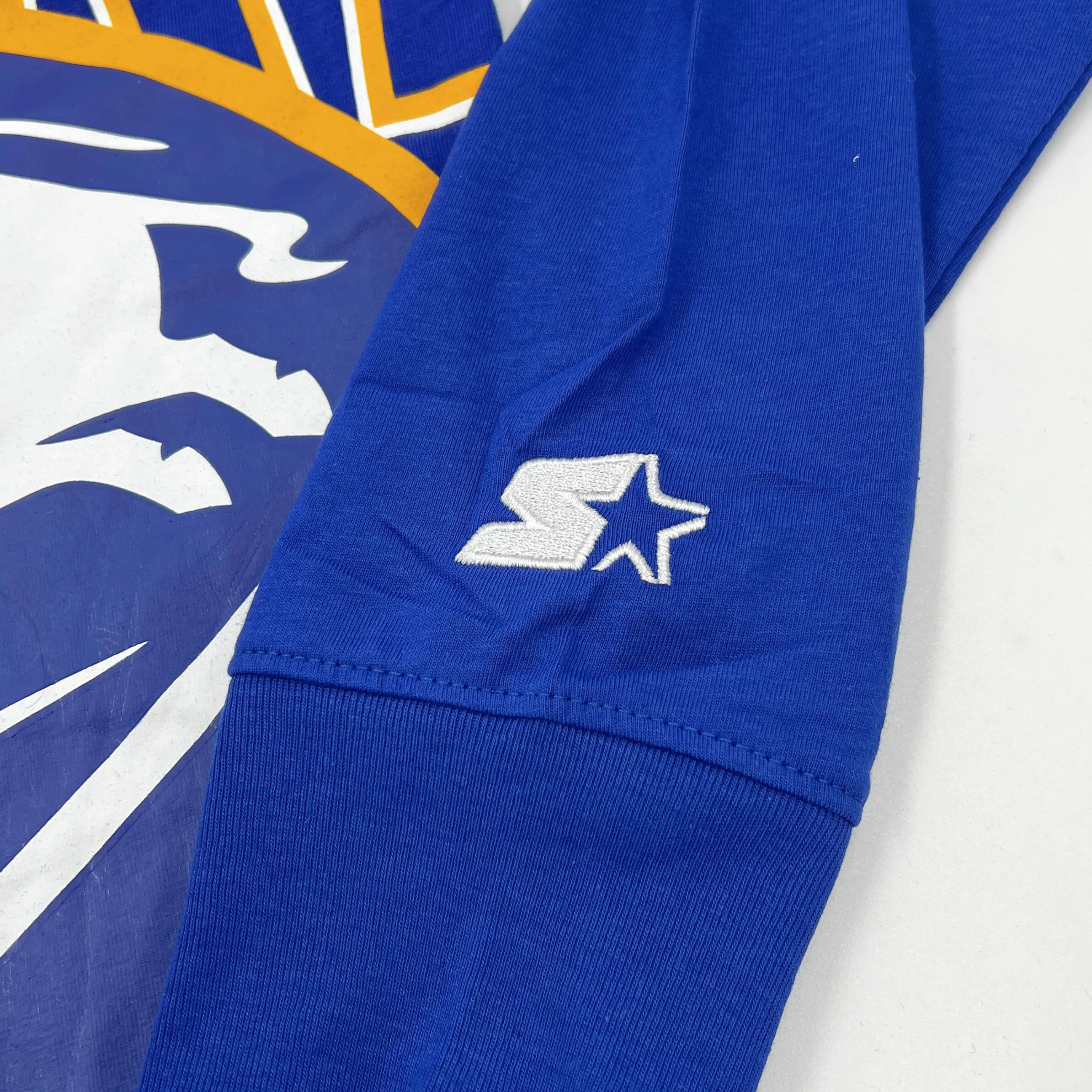 Buffalo Sabres Royal Blue Starter Graphic Long Sleeve Shirt