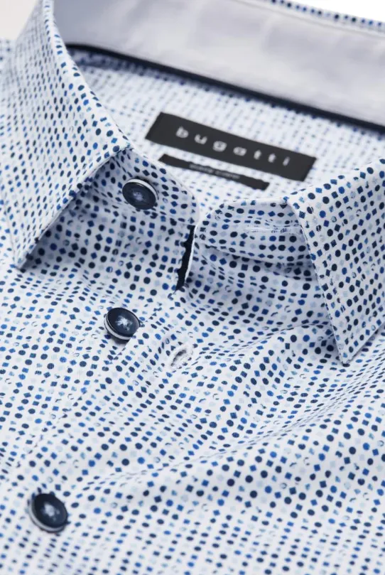 Bugatti - Blue print shirt