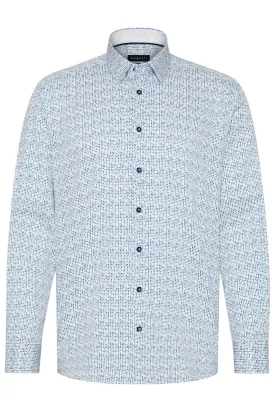 Bugatti - Blue print shirt