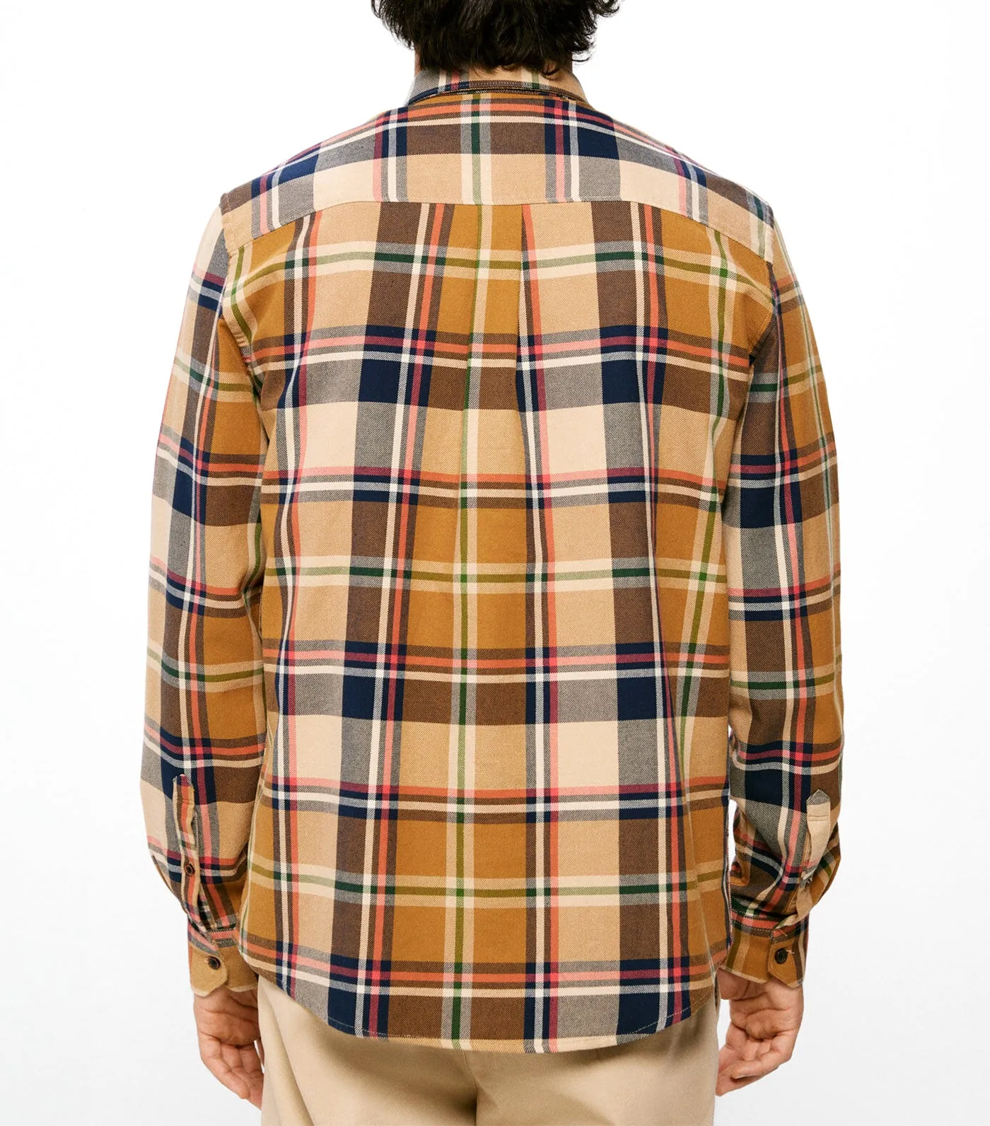 Checkered Shirt Tan