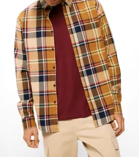 Checkered Shirt Tan