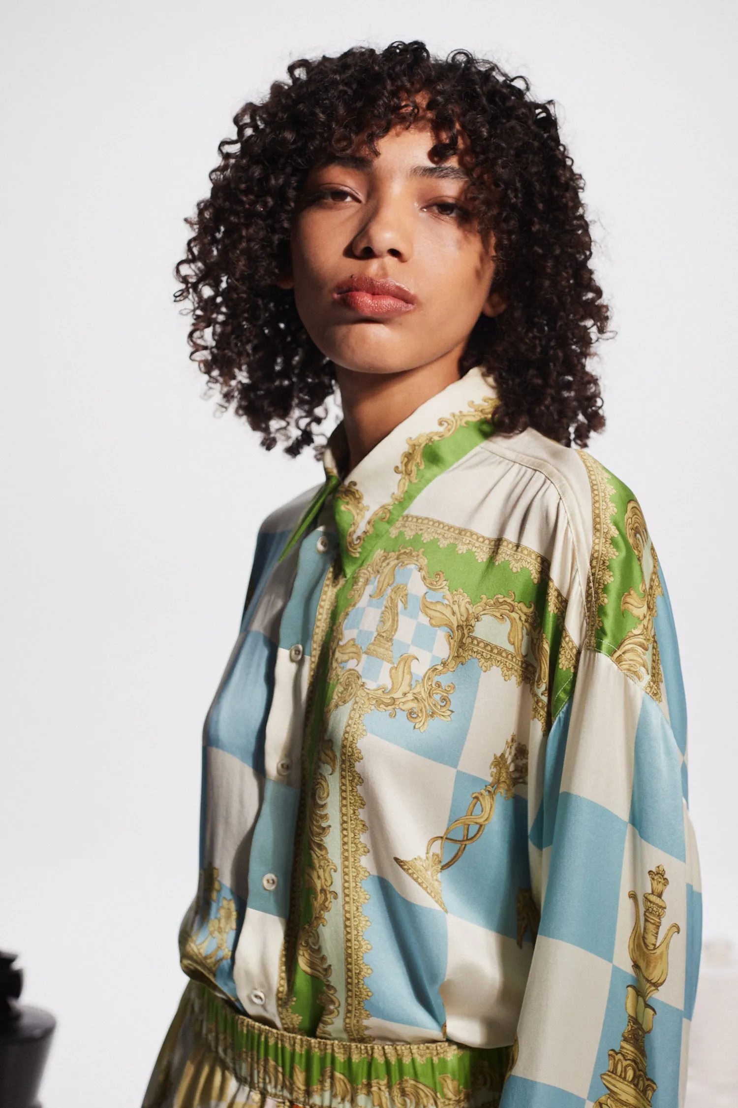 Checkmate Silk Shirt Multi