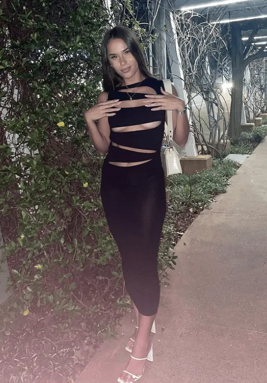 Christopher Esber - Slashed Knit Dress in Black