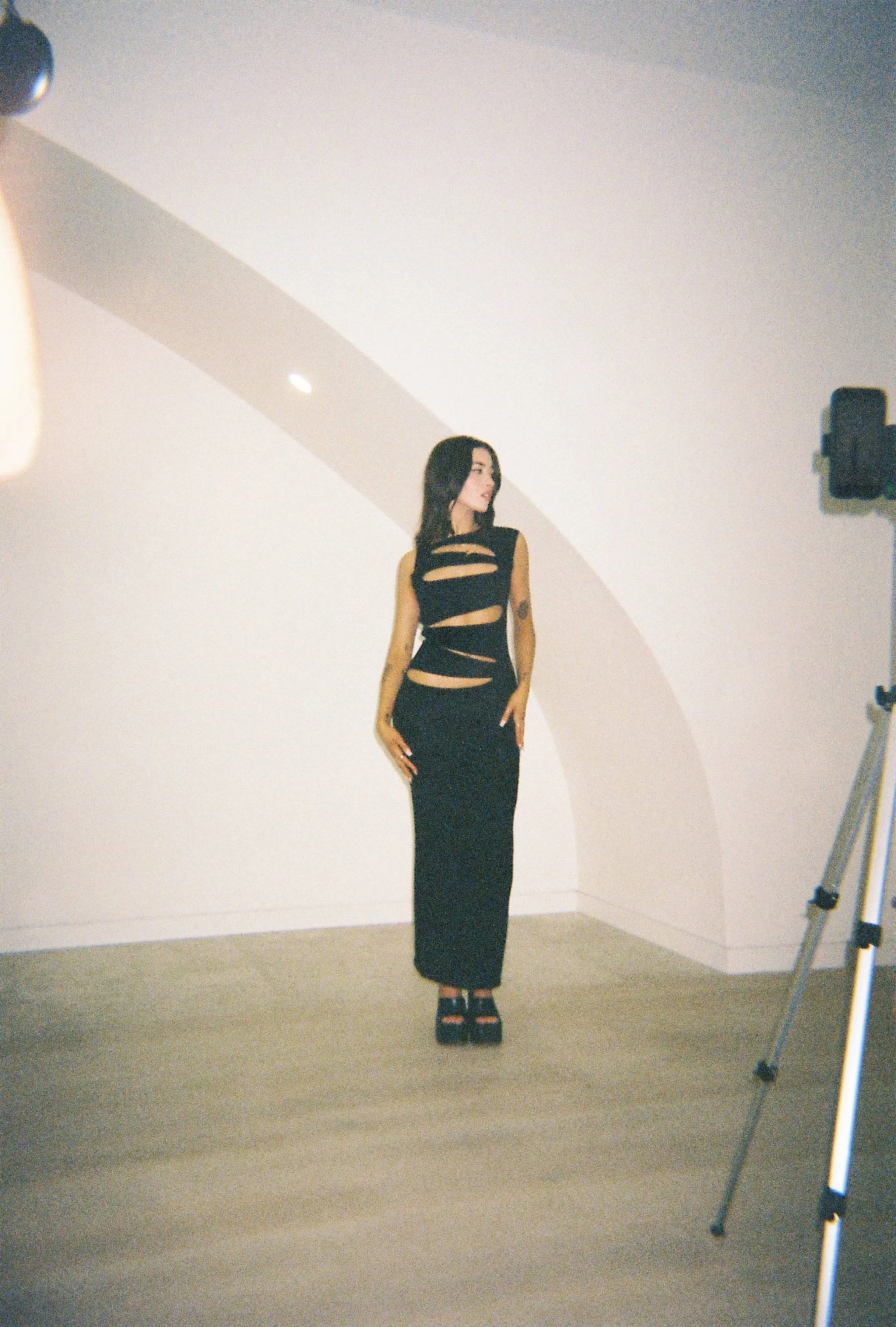 Christopher Esber - Slashed Knit Dress in Black