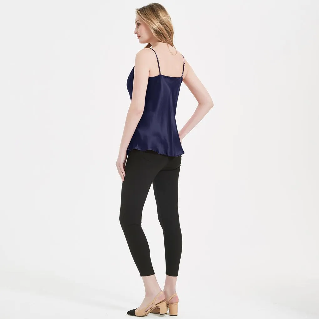 Classic Swing Collar Womens Silk Cami Top 22 MM  Silk Camisole Sleeveless Silk Top Blouse