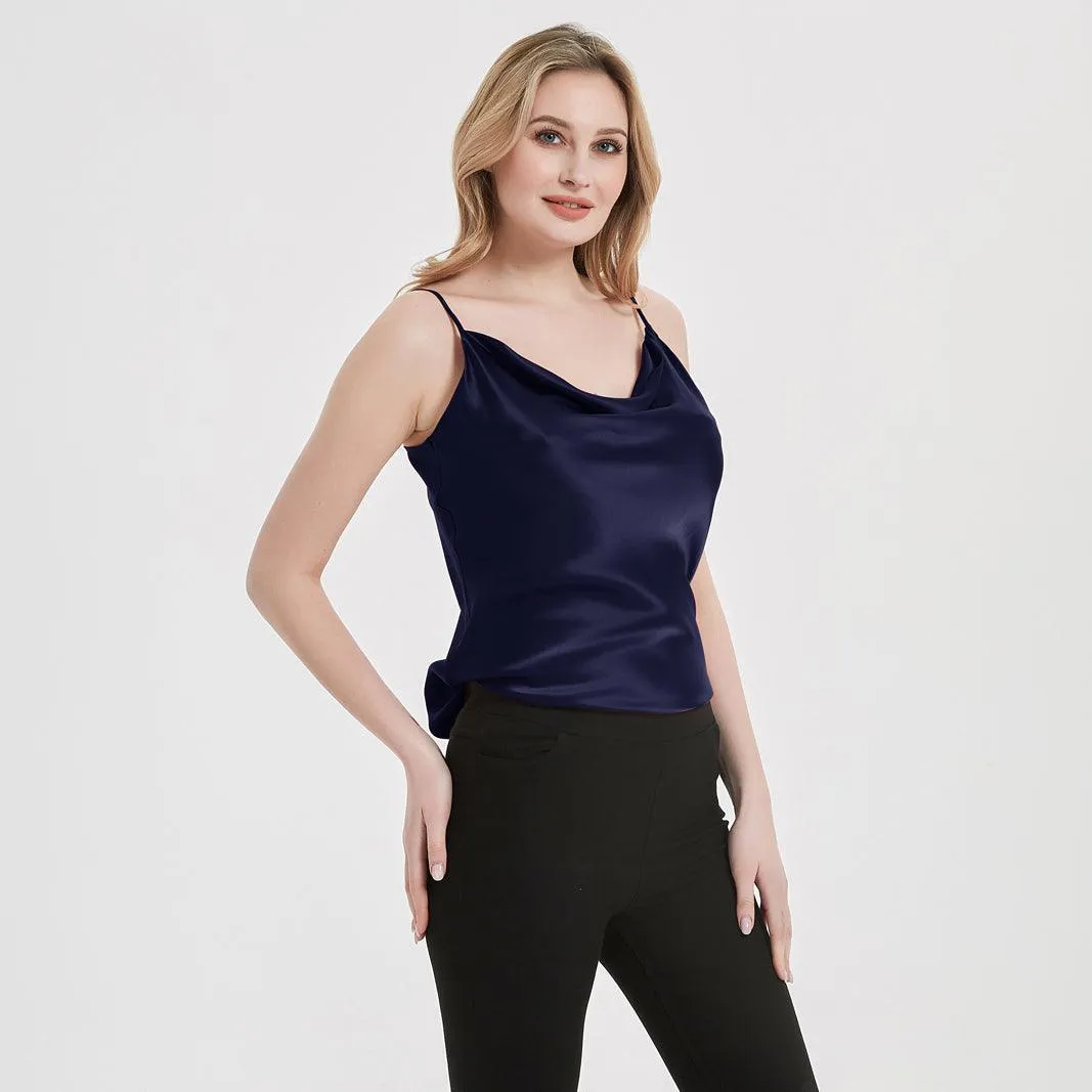 Classic Swing Collar Womens Silk Cami Top 22 MM  Silk Camisole Sleeveless Silk Top Blouse