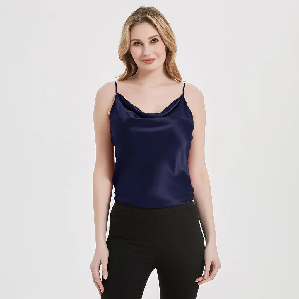 Classic Swing Collar Womens Silk Cami Top 22 MM  Silk Camisole Sleeveless Silk Top Blouse