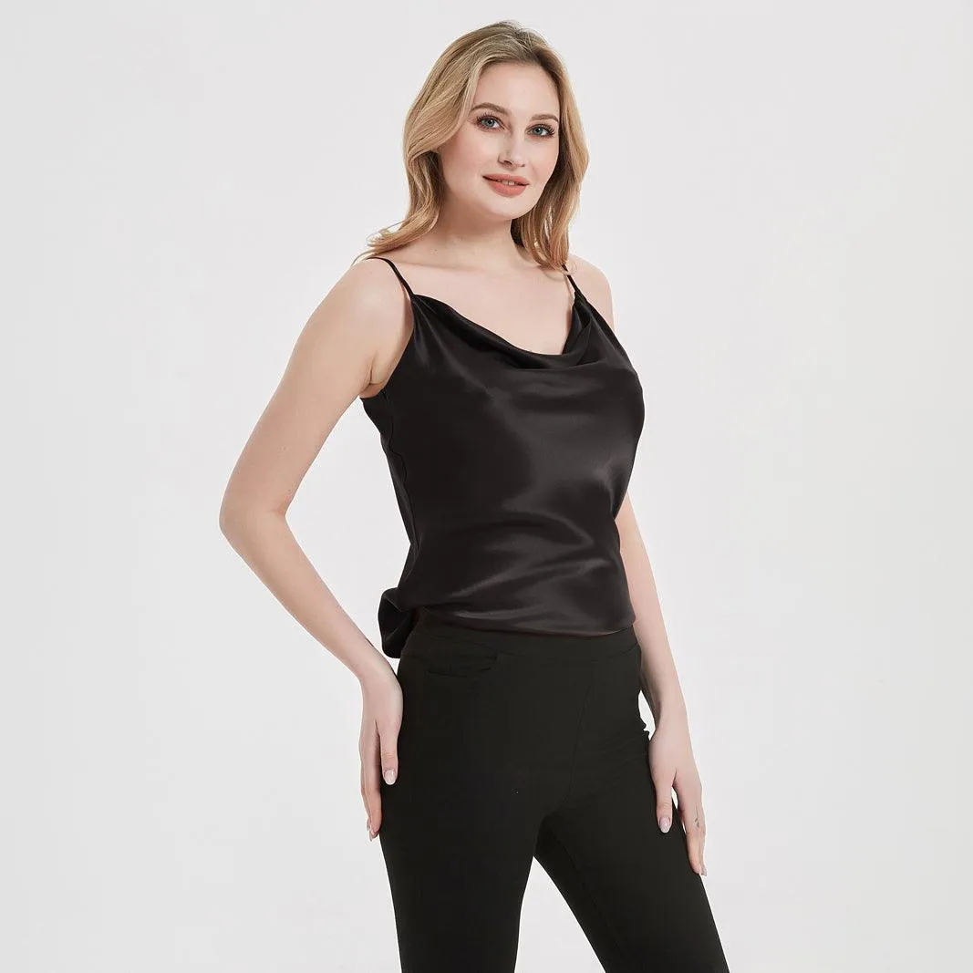 Classic Swing Collar Womens Silk Cami Top 22 MM  Silk Camisole Sleeveless Silk Top Blouse