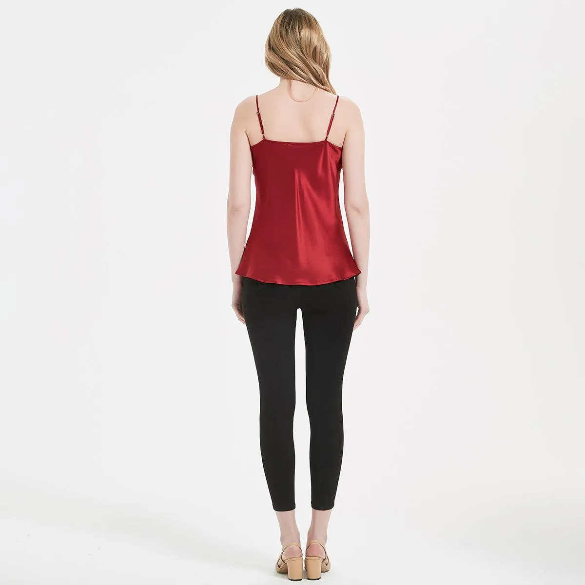 Classic Swing Collar Womens Silk Cami Top 22 MM  Silk Camisole Sleeveless Silk Top Blouse