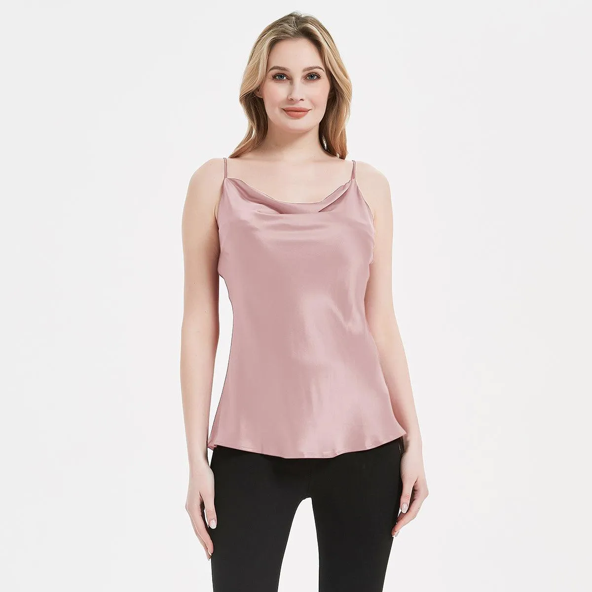 Classic Swing Collar Womens Silk Cami Top 22 MM  Silk Camisole Sleeveless Silk Top Blouse