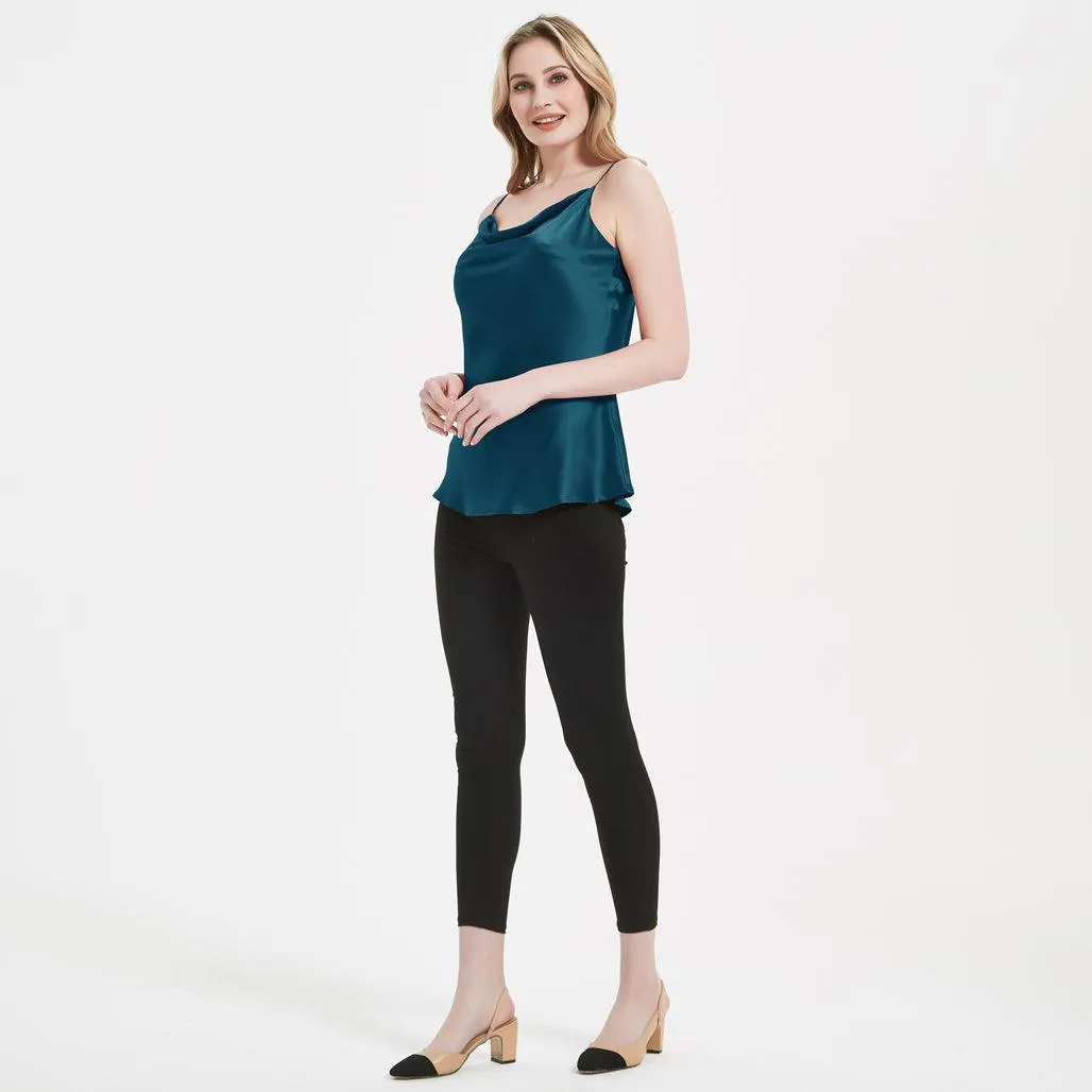 Classic Swing Collar Womens Silk Cami Top 22 MM  Silk Camisole Sleeveless Silk Top Blouse