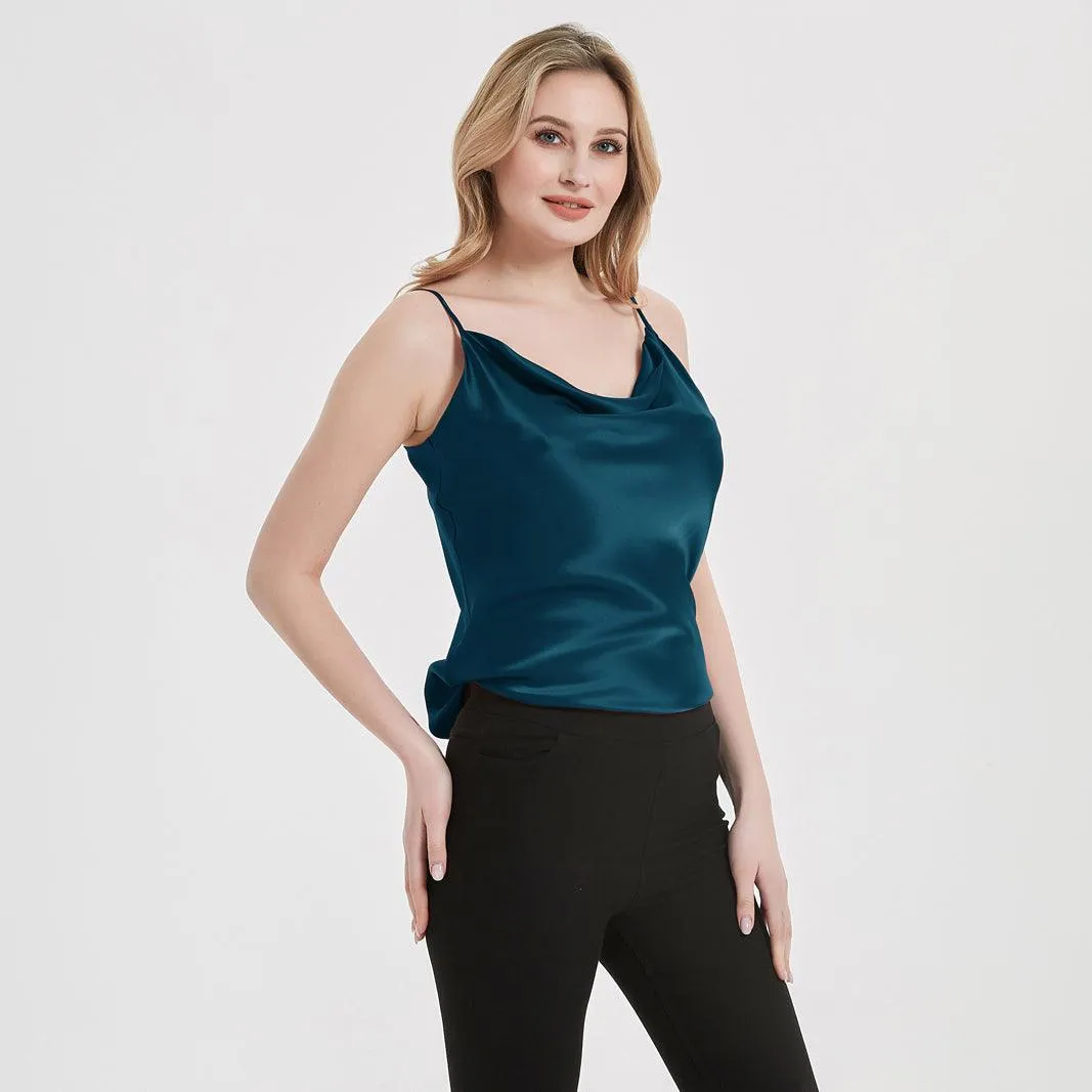Classic Swing Collar Womens Silk Cami Top 22 MM  Silk Camisole Sleeveless Silk Top Blouse