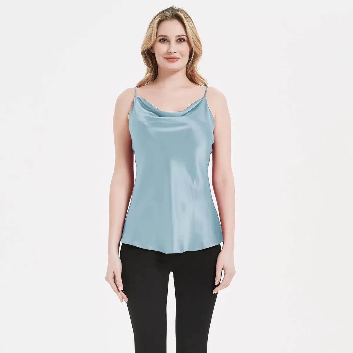 Classic Swing Collar Womens Silk Cami Top 22 MM  Silk Camisole Sleeveless Silk Top Blouse