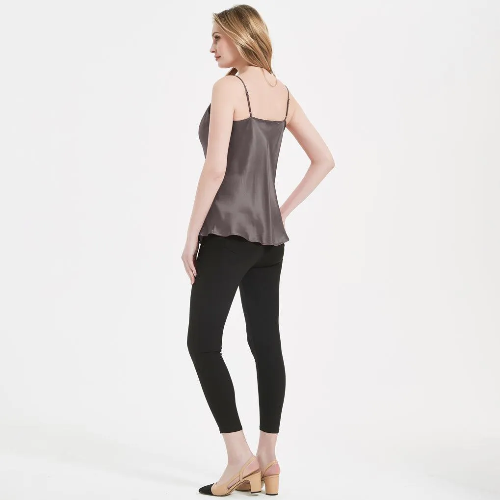 Classic Swing Collar Womens Silk Cami Top 22 MM  Silk Camisole Sleeveless Silk Top Blouse