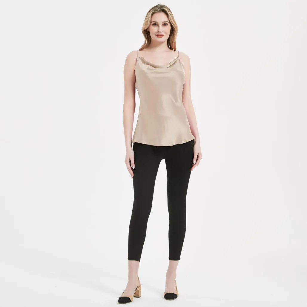 Classic Swing Collar Womens Silk Cami Top 22 MM  Silk Camisole Sleeveless Silk Top Blouse