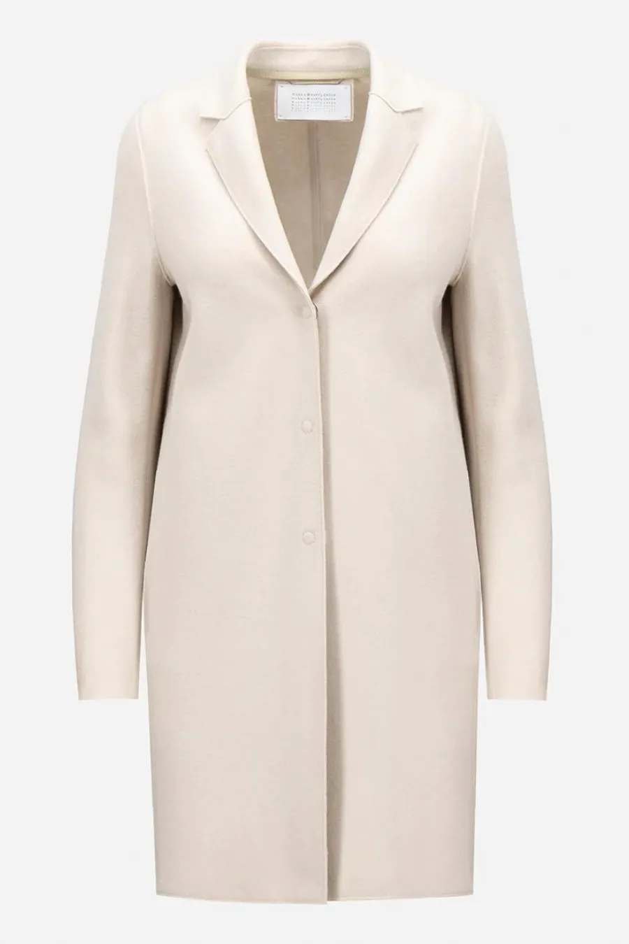 Cocoon Coat Pressed Wool Cream