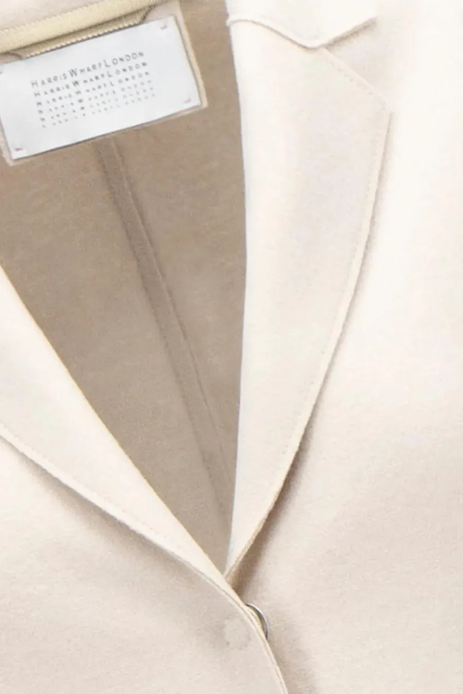 Cocoon Coat Pressed Wool Cream