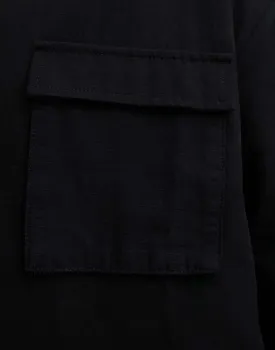 COLLUSION Black Long Sleeve Loose Fit Shirt