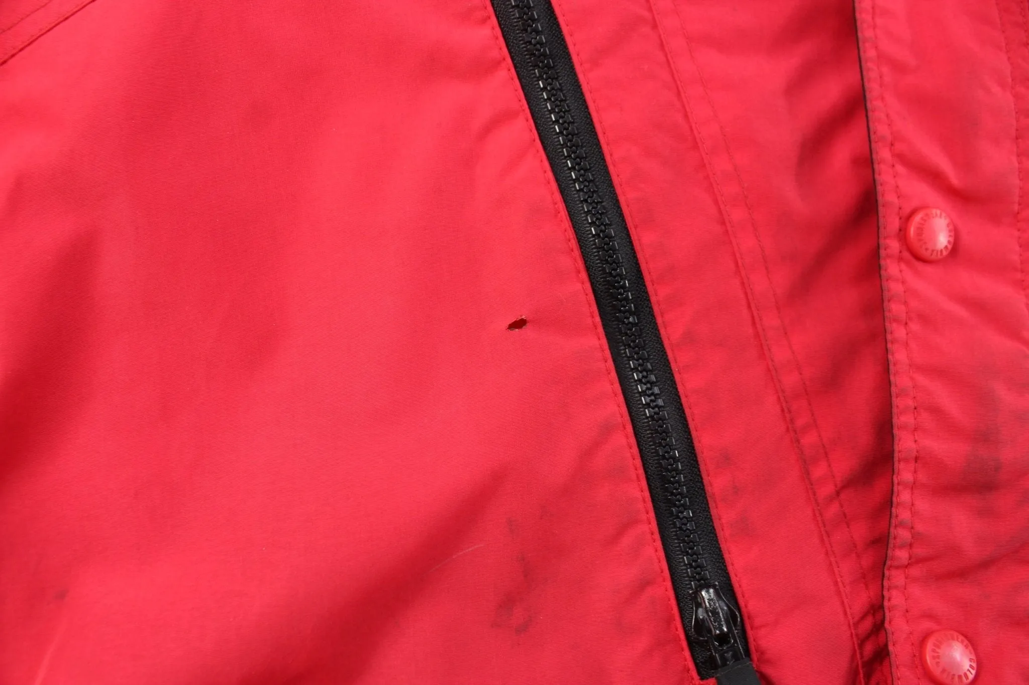 Columbia Sportswear Company Logo Patch Red & Black Zip Up Jacket
