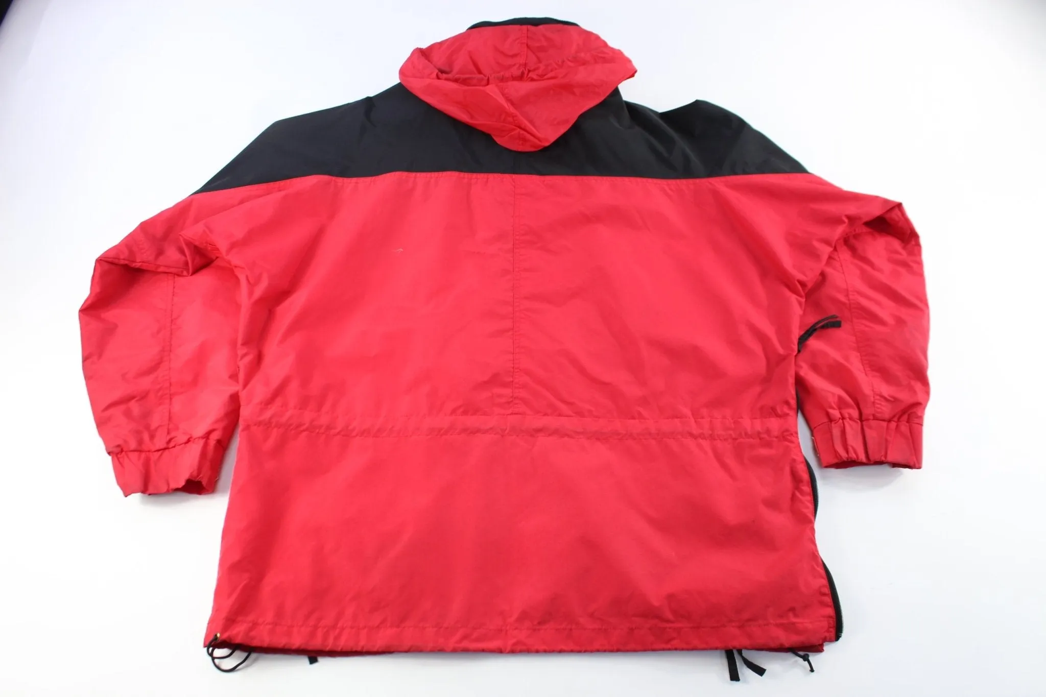 Columbia Sportswear Company Logo Patch Red & Black Zip Up Jacket