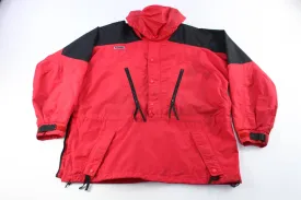 Columbia Sportswear Company Logo Patch Red & Black Zip Up Jacket