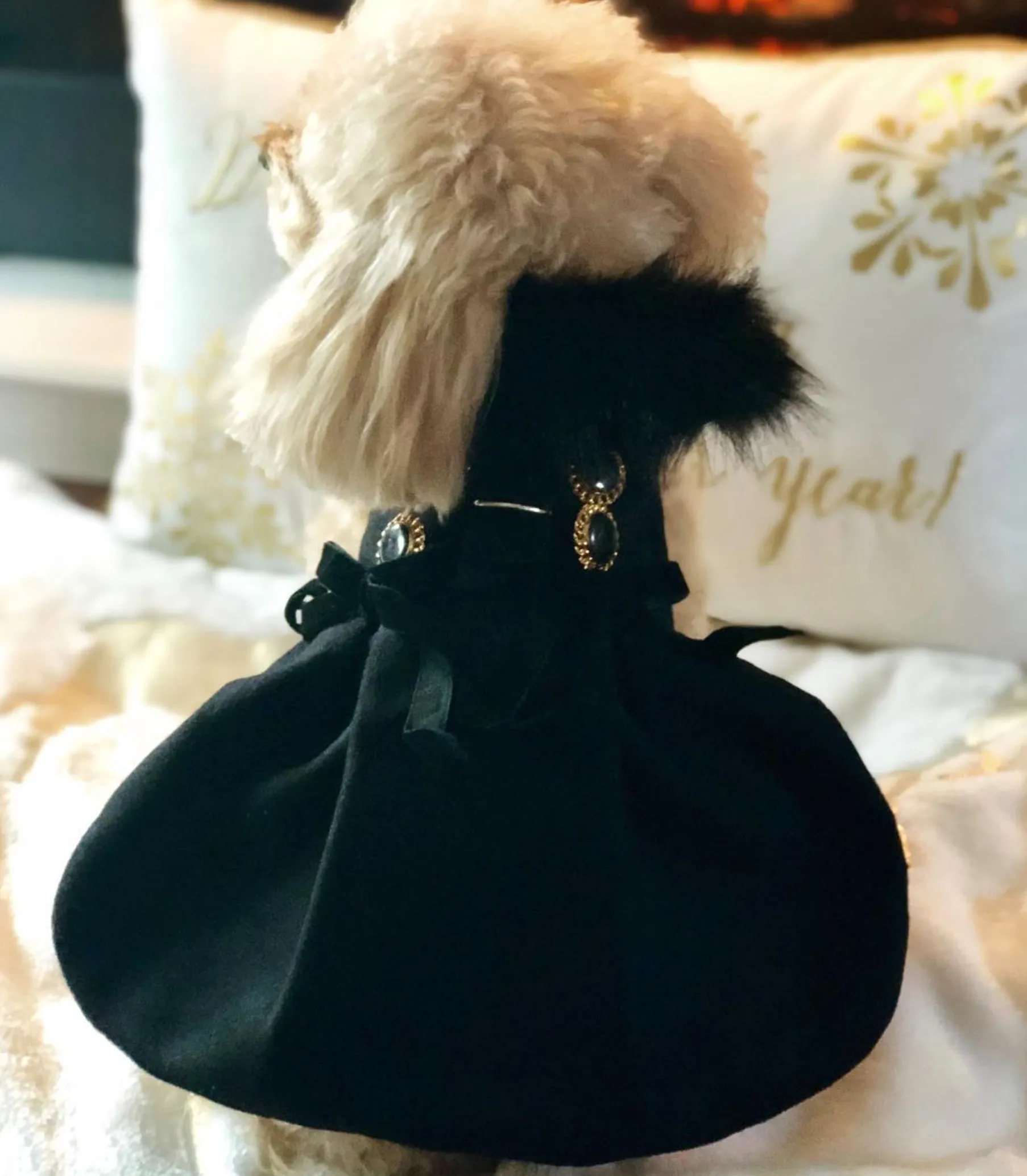 Designer Coat | Fancy Black Wool