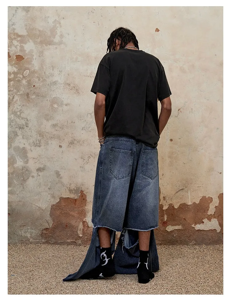 Detachable Loose Casual Jeans