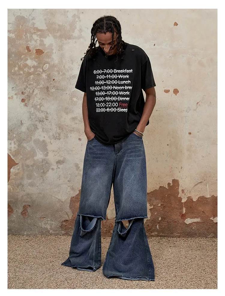 Detachable Loose Casual Jeans