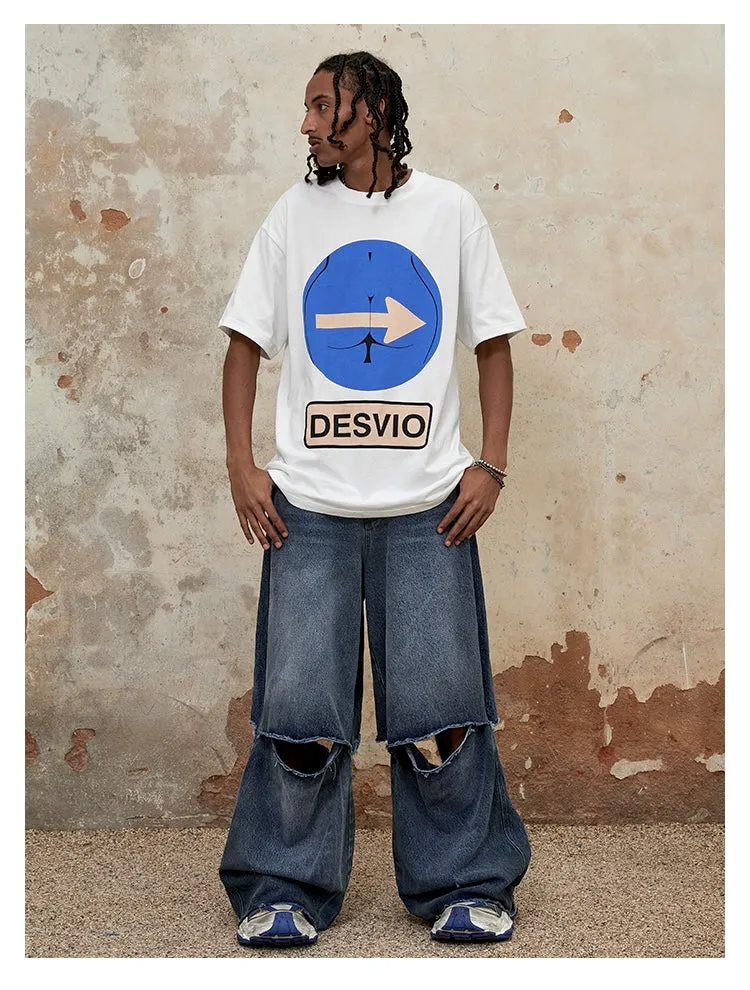 Detachable Loose Casual Jeans