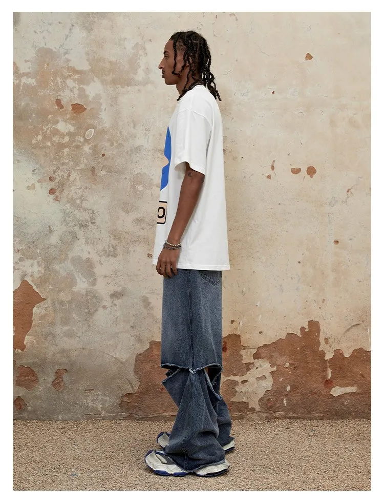 Detachable Loose Casual Jeans