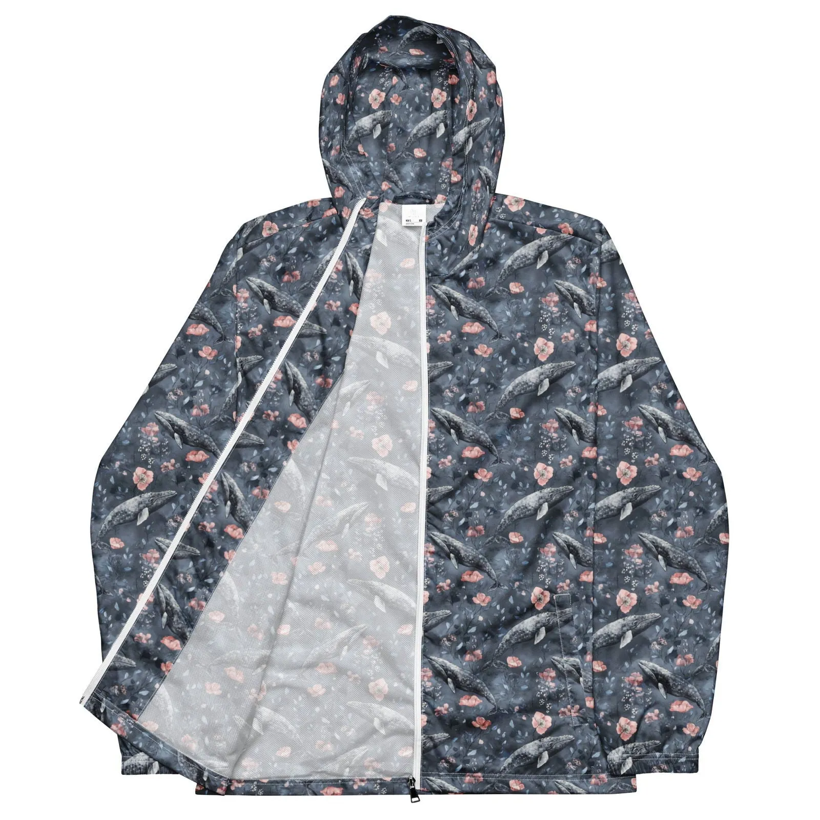 Dusky Gray Whale Men’s windbreaker