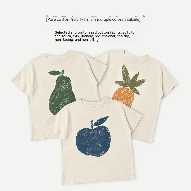 Earthy Summer Just Fruits Cotton Tee