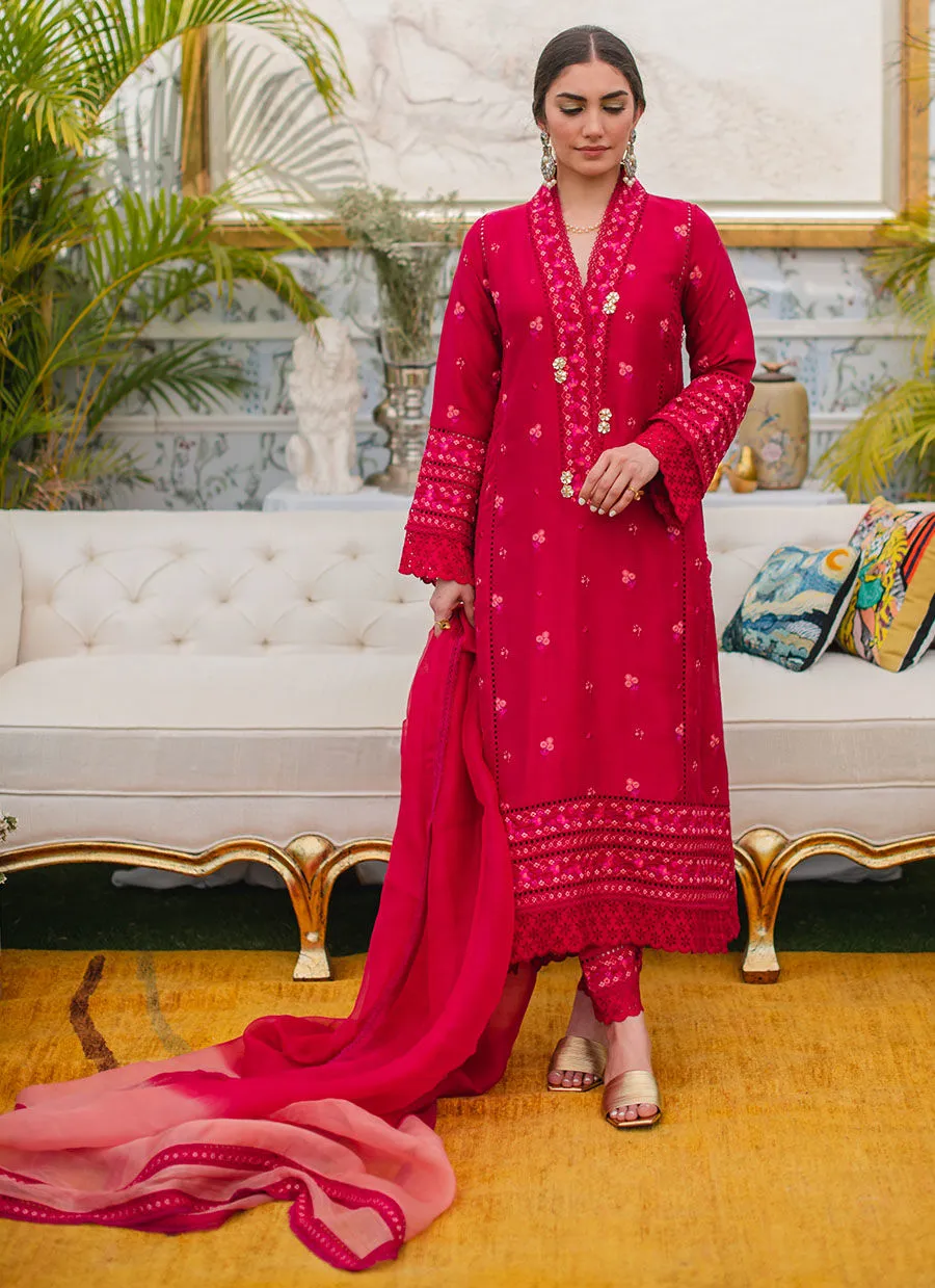 Eid Drop Two-Violetta Shirt And Dupatta