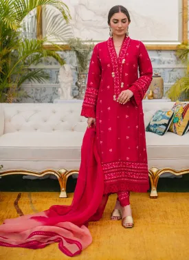 Eid Drop Two-Violetta Shirt And Dupatta