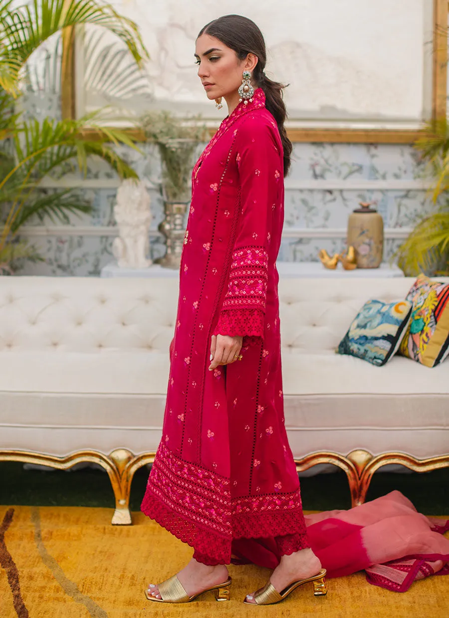 Eid Drop Two-Violetta Shirt And Dupatta