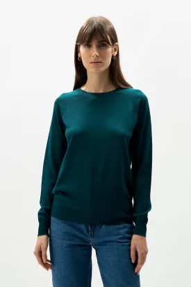 EXTRA FINE MERINO WOOL CREW NECK PULLOVER