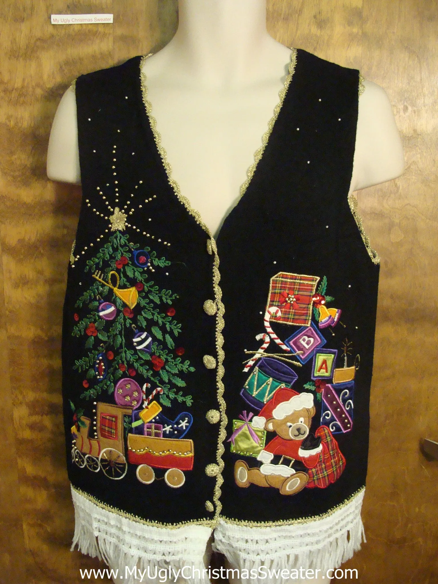 Festive Presents Ugly Christmas Jumper Vest