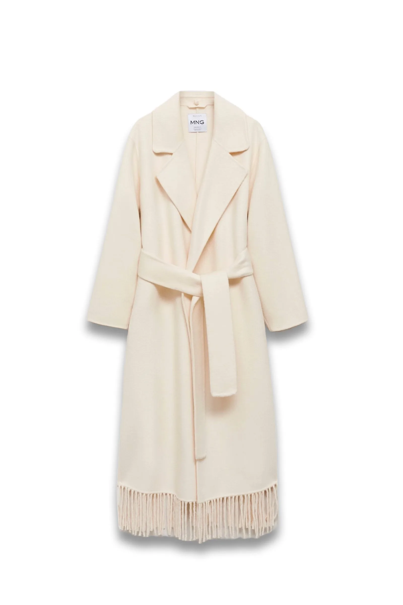 Fringe Wool-blend Coat