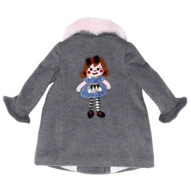Girl Grey Wool Coat