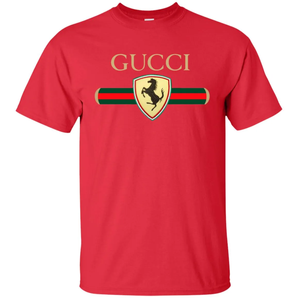 Gucci Ferrari T-shirt Men Cotton T-Shirt