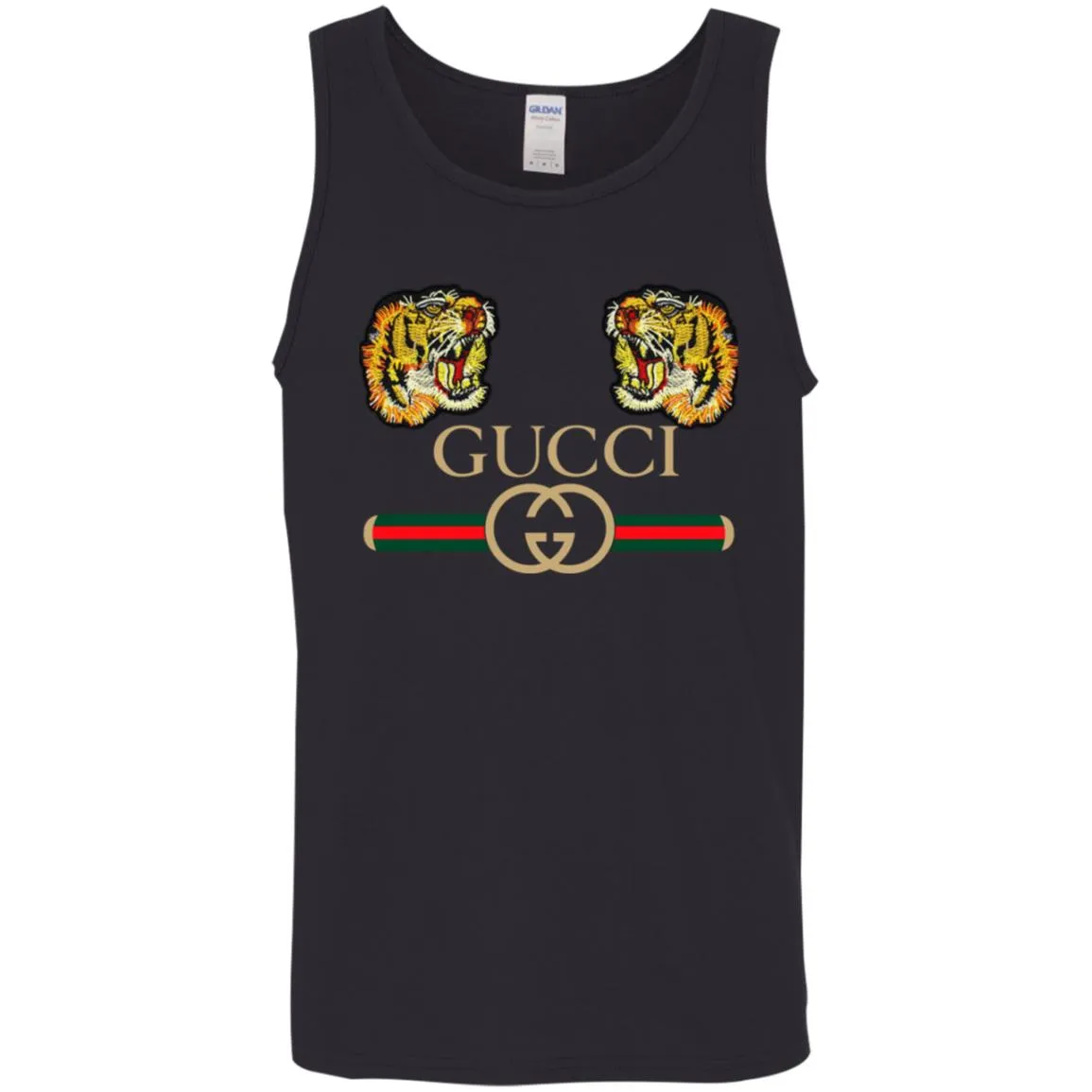Gucci Tiger Love T-shirt Men Cotton Tank